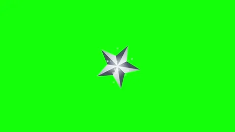 Green and White Star and Screen on Green Screen Background Horizontal 16:9 Vídeos de archivo 339330924