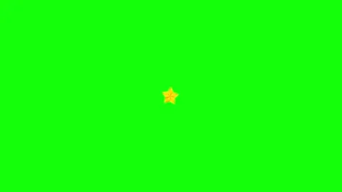 Green and White Star and Screen on Green Screen Background Horizontal 16:9 Stock Footage 339445064