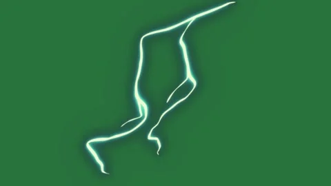 Green and White White Line White on Green Screen Background Horizontal 169 Stock-Footage 338022093