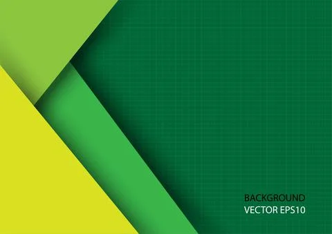 Green and yellow background with shadow vector illustration. Illustrazione stock