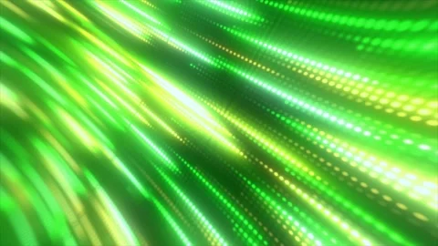 Green and yellow dot pattern with flowing effect, representing renewable en.. Stock Footage 297184688