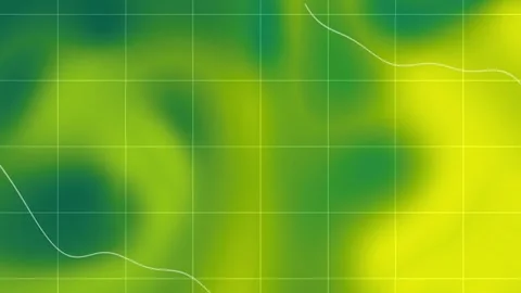 Green and yellow flowing gradient and subtle grid overlay Vídeo Stock 312507174