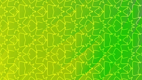 Green and yellow geometric pattern. Stock Footage 303892804