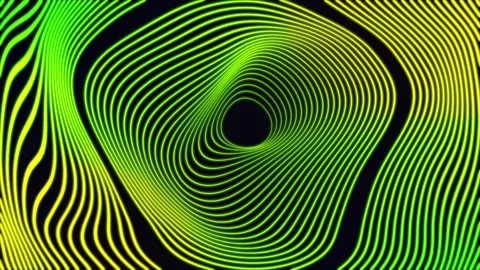 Green and yellow gradient Circular Abstract repeating element background Stock Footage 199373678