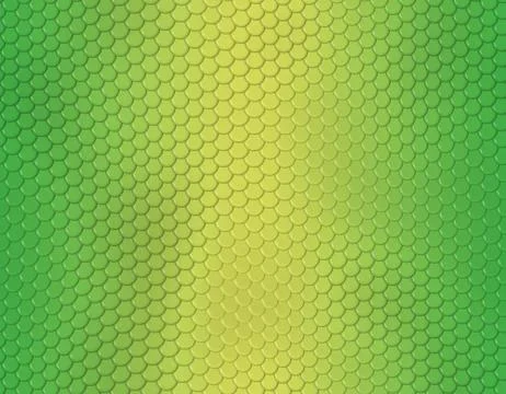 Green and yellow gradient snake skin pattern, round scale イラスト素材