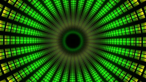 Green and Yellow Inside Sci-Fi Pipe Background VJ Loop in 4K Stock Footage 249748052