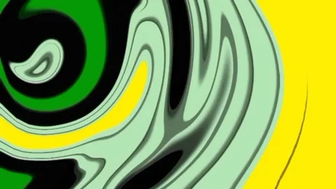 Green and yellow motion marbled Stock Footage 220708441