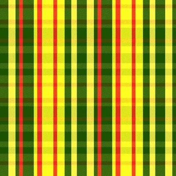 Green and yellow plaid pattern design Stock Illustration