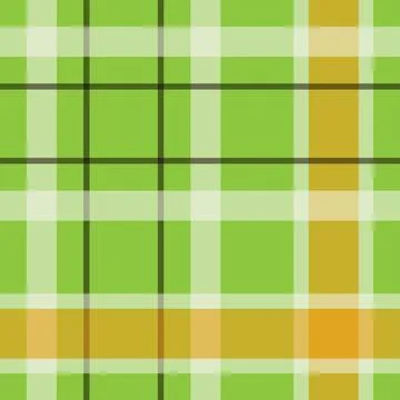 Green and Yellow Plaid Pattern Fabric Texture Stock Illustration
