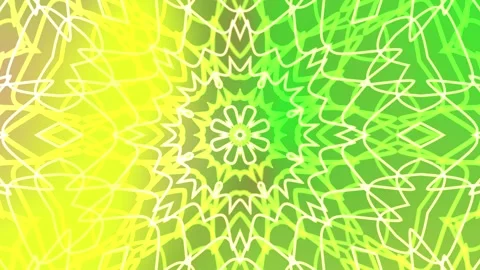 Green and yellow psychedelic visuals Stock Footage 337152219