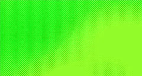 Green and yellow retro comic pop art background with halftone dots design, ve Stock Illustration
