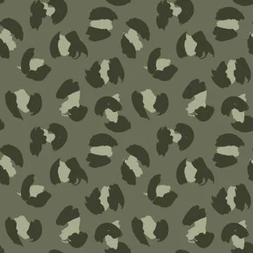 Green Animal Leopard Seamless Pattern Background 스톡 일러스트