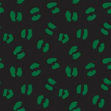 Green Animal Leopard Seamless Pattern Background Stock Illustration