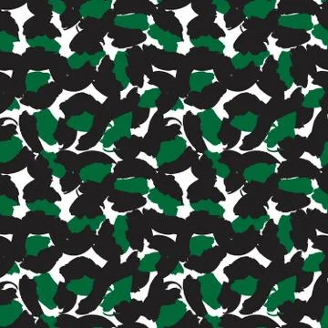 Green Animal Leopard Seamless Pattern Background 스톡 일러스트