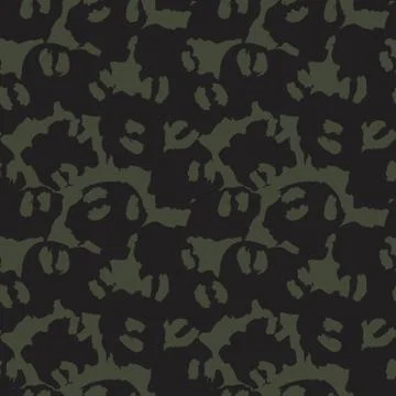 Green Animal Leopard Seamless Pattern Background 스톡 일러스트