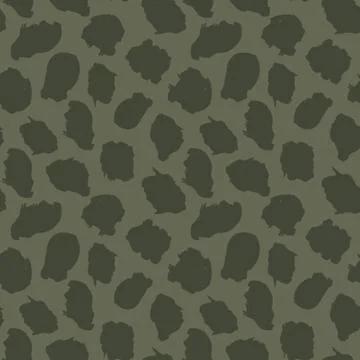 Green Animal Leopard Seamless Pattern Background Stock Illustration