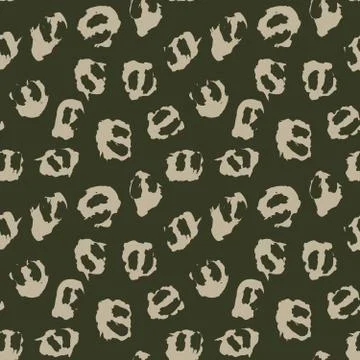 Green Animal Leopard Seamless Pattern Background 스톡 일러스트