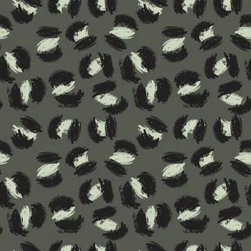 Green Animal Leopard Seamless Pattern Background 스톡 일러스트