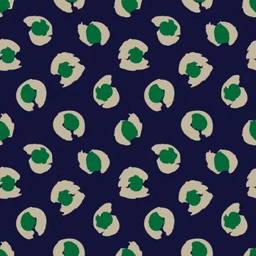Green Animal Leopard Seamless Pattern Background イラスト素材