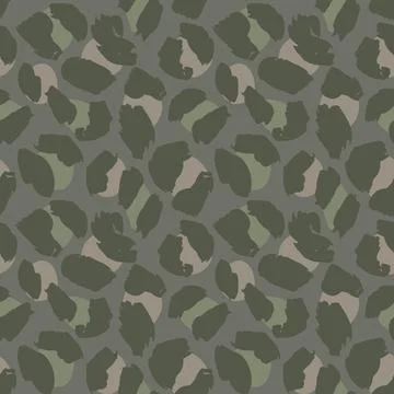 Green Animal Leopard Seamless Pattern Background 스톡 일러스트