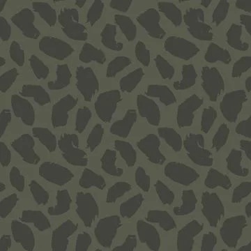 Green Animal Leopard Seamless Pattern Background Stock Illustration