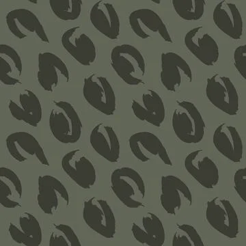 Green Animal Leopard Seamless Pattern Background Stock Illustration