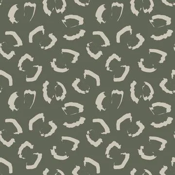 Green Animal Leopard Seamless Pattern Background Stock Illustration