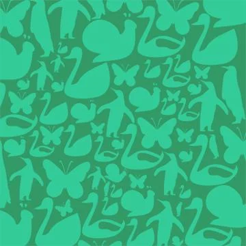 Green animals Stock Illustration