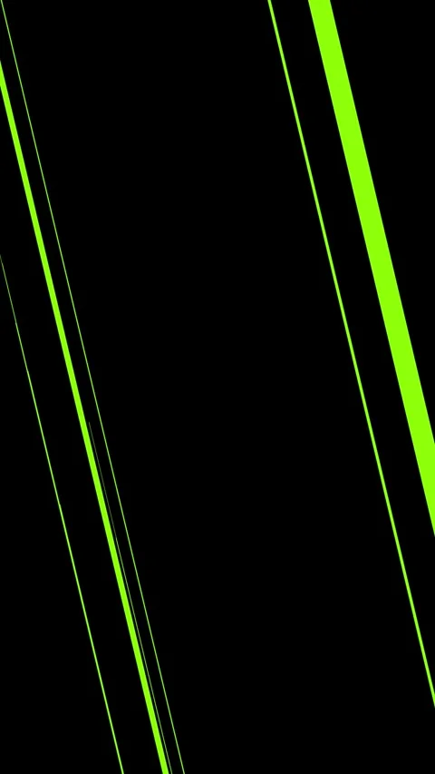 Green anime speed lines moving fast on black background, vertical format Stock Footage 337937520