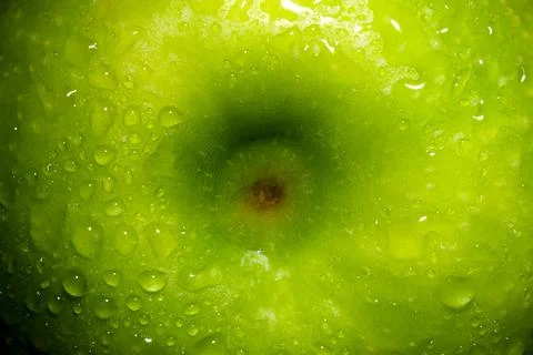 Green apple background Stock Photos