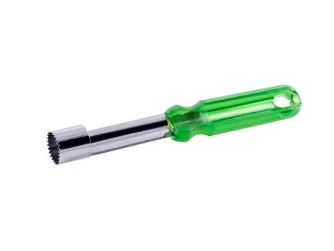 Green apple corer Foto stock