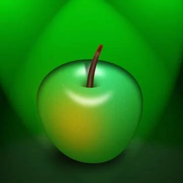 Green apple Stock Illustration