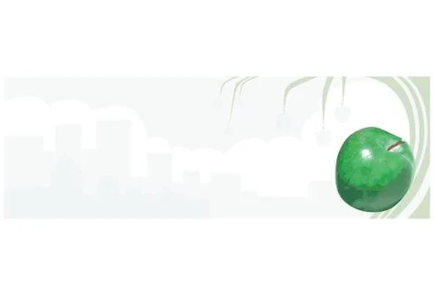 Green apple Stock Illustration