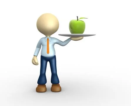 Green apple Stock Illustration