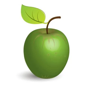 Green apple Stock Illustration