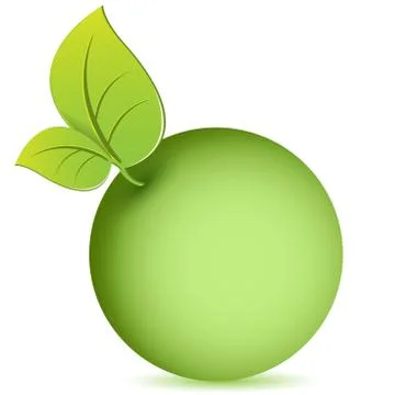 Green apple Stock Illustration