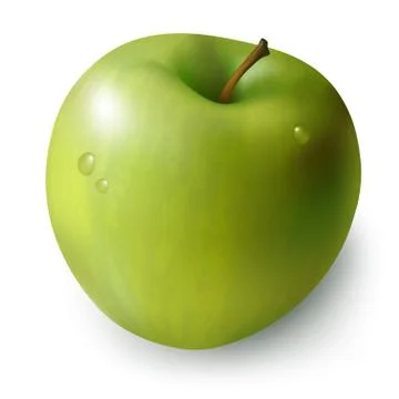 Green apple Stock Illustration