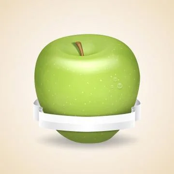 Green apple Illustrazione stock