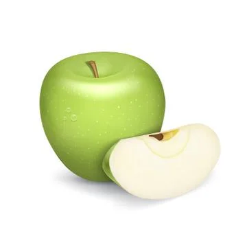 Green apple Stock Illustration