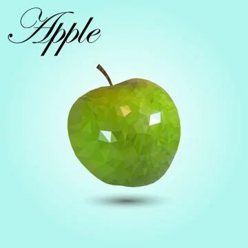 Green apple  Stock Illustration