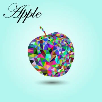 Green apple  Stock Illustration