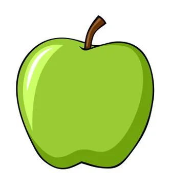Green apple Stock Illustration