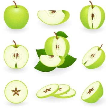 Green apple Stock Illustration