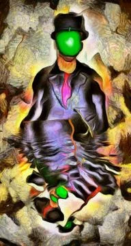 Green apple Stock Illustration