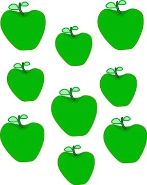 Green Apple Stock Illustration