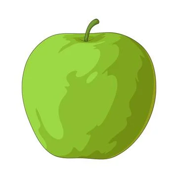 Green apple illustration Stock Illustration