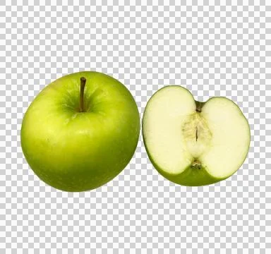 Green apple on isolate 016 Stock Photos