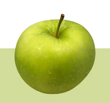 Green apple on isolate 017 Stock Photos
