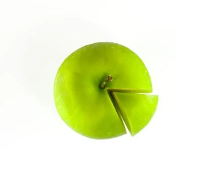 Green apple isolated Stock Photos
