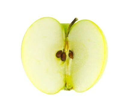 Green apple isolated Stock Photos